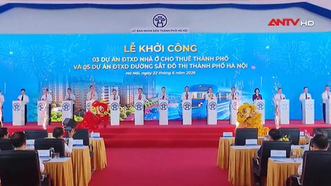Thủ tướng dự lễ khởi công 5 tuyến đường sắt, 3 dự án nhà ở cho thuê tại Hà Nội