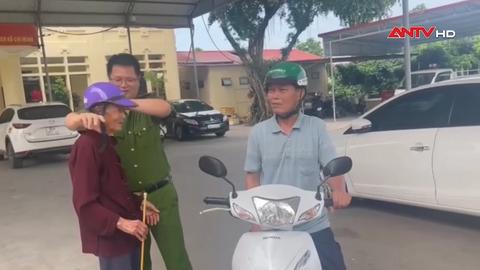 Công an xã Lục Ngạn đưa cụ ông đi lạc về với gia đình