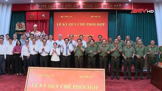 Lễ ký quy chế phối hợp giữa Bộ Công an và Bộ Nội vụ