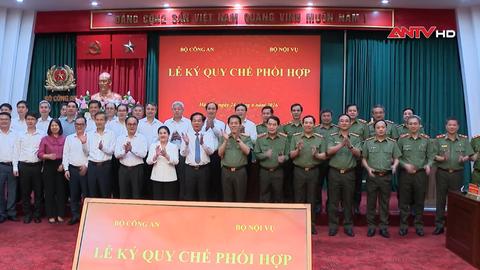 Lễ ký quy chế phối hợp giữa Bộ Công an và Bộ Nội vụ