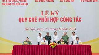 Lễ ký Quy chế phối hợp về Quốc phòng, An ninh và Đối ngoại 