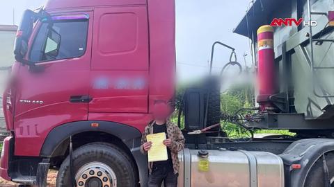 Xử phạt lái xe đầu kéo vượt ẩu tại đoạn đường cong, khuất tầm nhìn