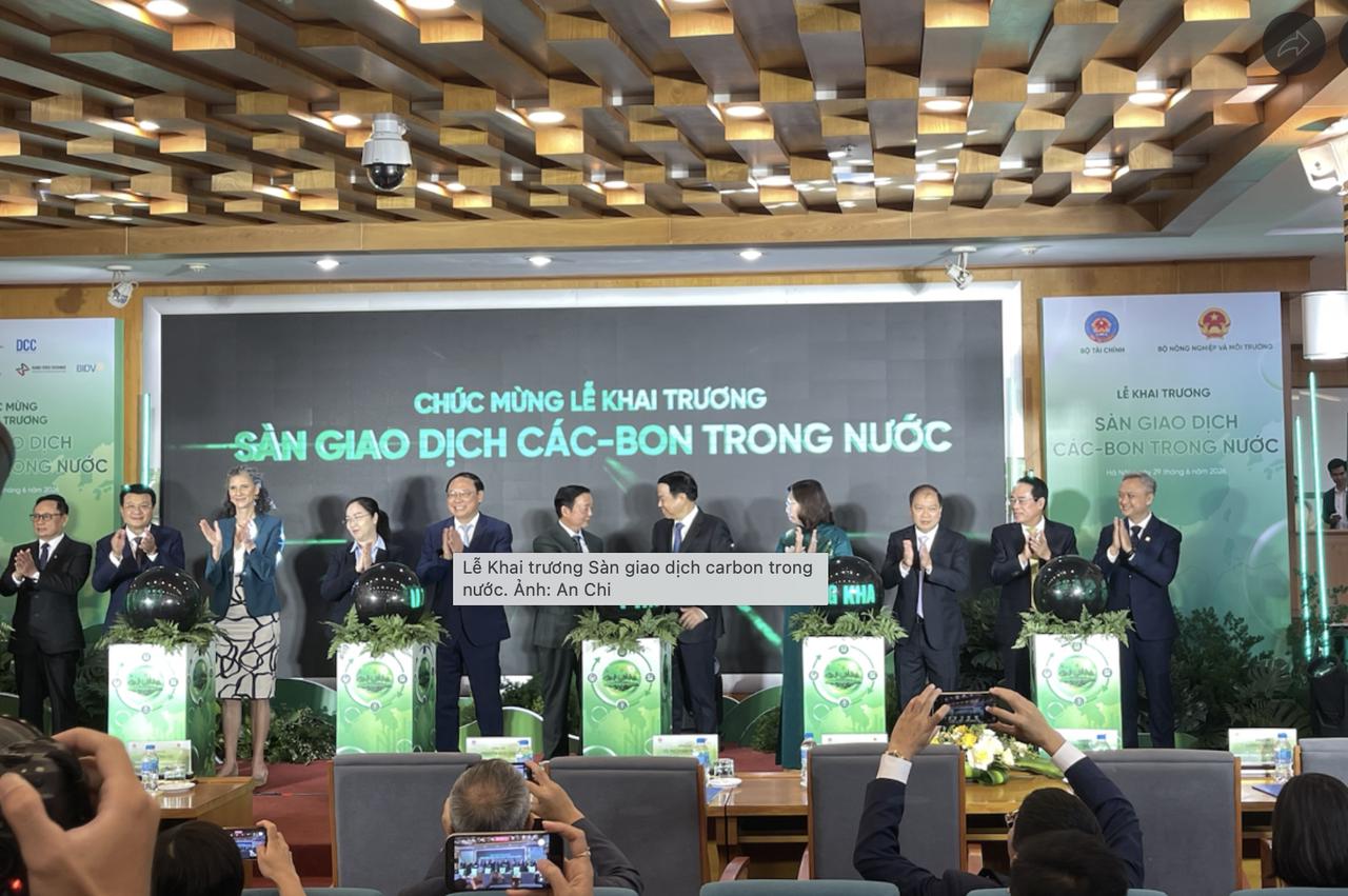 Chính thức vận hành sàn giao dịch carbon đầu tiên tại Việt Nam