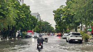 Nhiều điểm ở Quảng Ninh, Hải Phòng bị ngập úng sau trận mưa lớn 