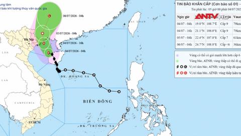 Tin bão khẩn cấp, cơn bão số 1