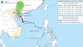 Bão số 1 đổi hướng, cách đặc khu Bạch Long Vĩ khoảng 70km