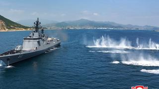 Triều Tiên thử vũ khí trên tàu khu trục thế hệ mới