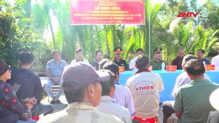 Công an xã Phước Long khởi công xây dựng cầu dân sinh