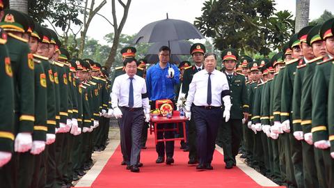 Tây Ninh tổ chức truy điệu, an táng 173 hài cốt liệt sĩ hy sinh tại Campuchia