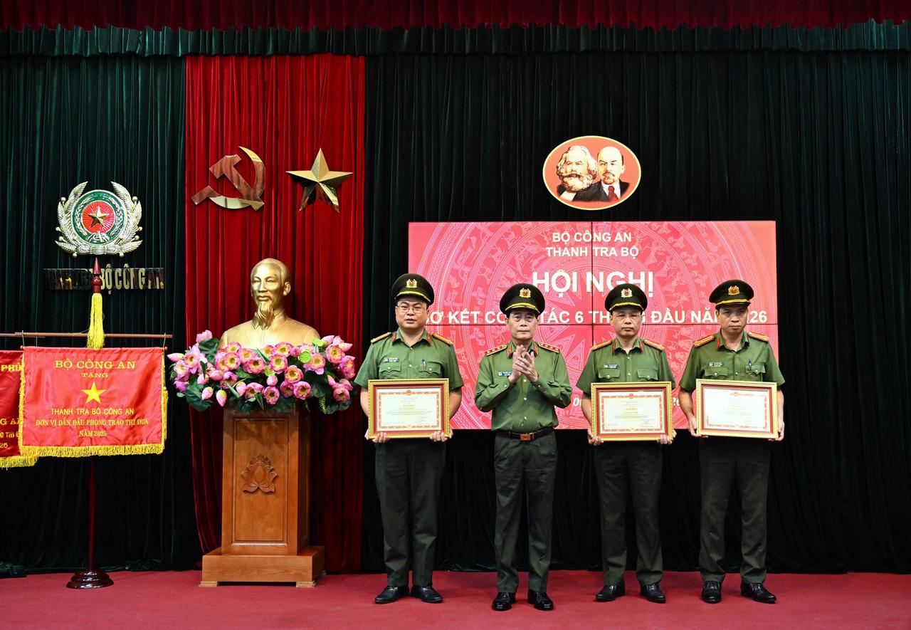Sơ kết công tác 6 tháng đầu năm Thanh tra Bộ Công an