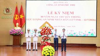 Công an tỉnh Phú Thọ kỷ niệm 80 năm Ngày truyền thống lực lượng An ninh nhân dân
