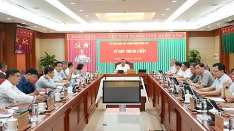 Thông cáo Kỳ họp thứ 08 của Ủy ban Kiểm tra Trung ương