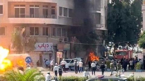 Syria: Hai vụ nổ bom xảy ra gần khách sạn Tổng thống Pháp lưu trú