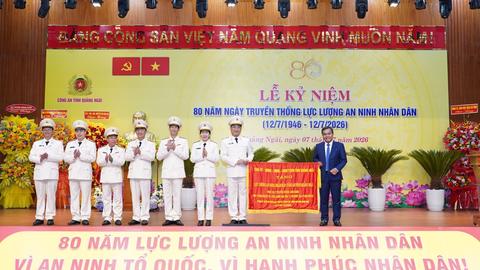 Công an tỉnh Quảng Ngãi kỷ niệm 80 năm Ngày truyền thống lực lượng An ninh nhân dân