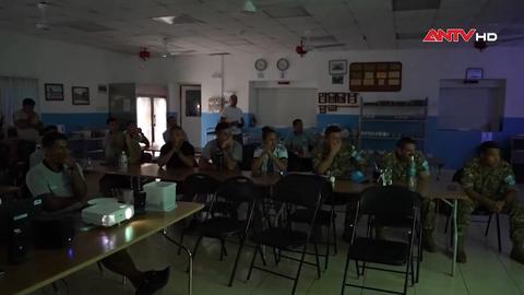 Lực lượng gìn giữ hòa bình Argentina chúc mừng chiến thắng đội nhà