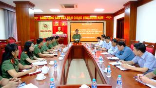 Đoàn kiểm tra liên ngành giữa Bộ Công an, Bộ Quốc phòng làm việc tại Hà Tĩnh