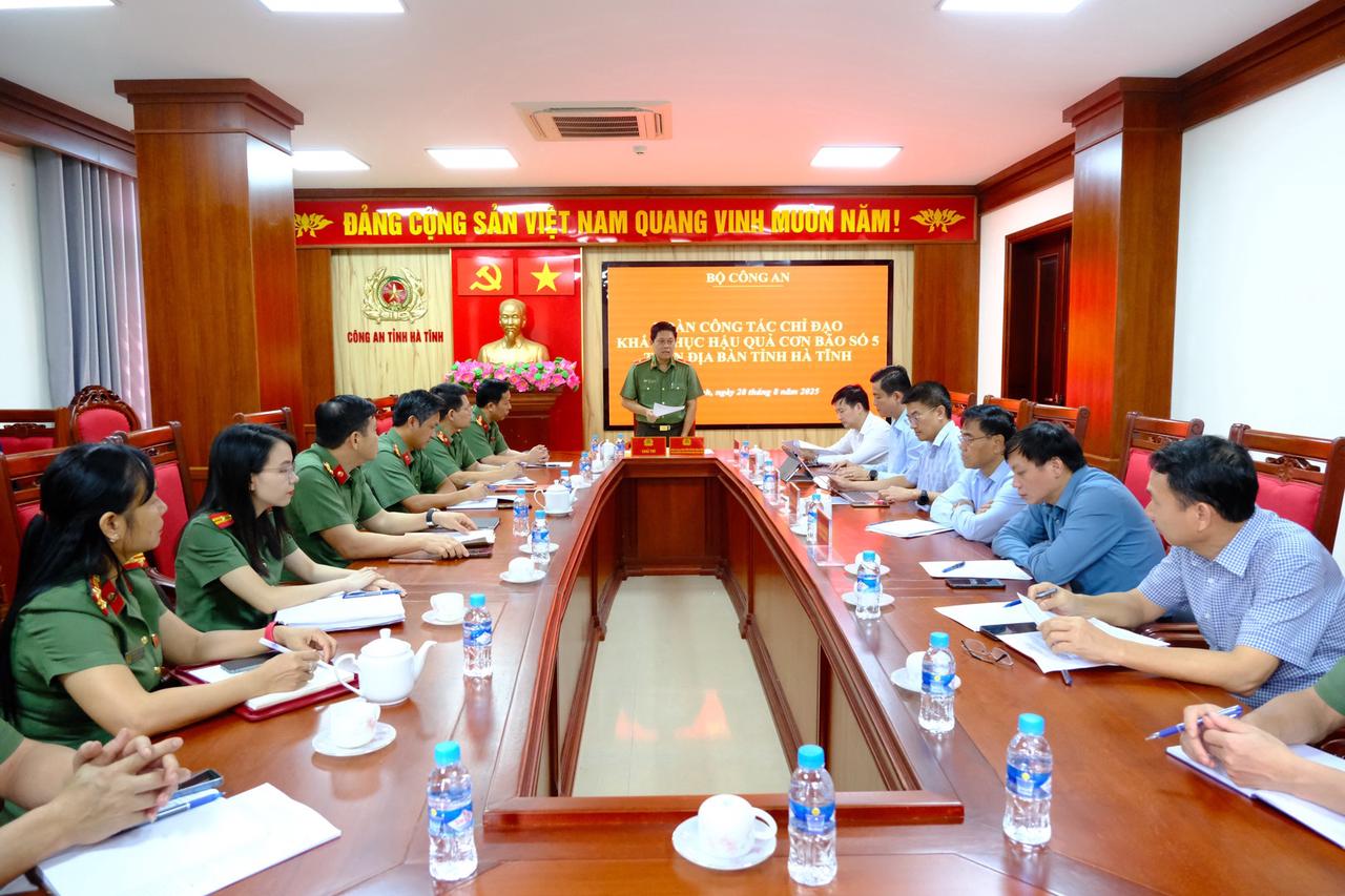 Đoàn kiểm tra liên ngành giữa Bộ Công an, Bộ Quốc phòng làm việc tại Hà Tĩnh