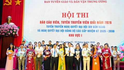 Khai mạc Hội thi Báo cáo viên, tuyên truyền viên giỏi khu vực I năm 2026 