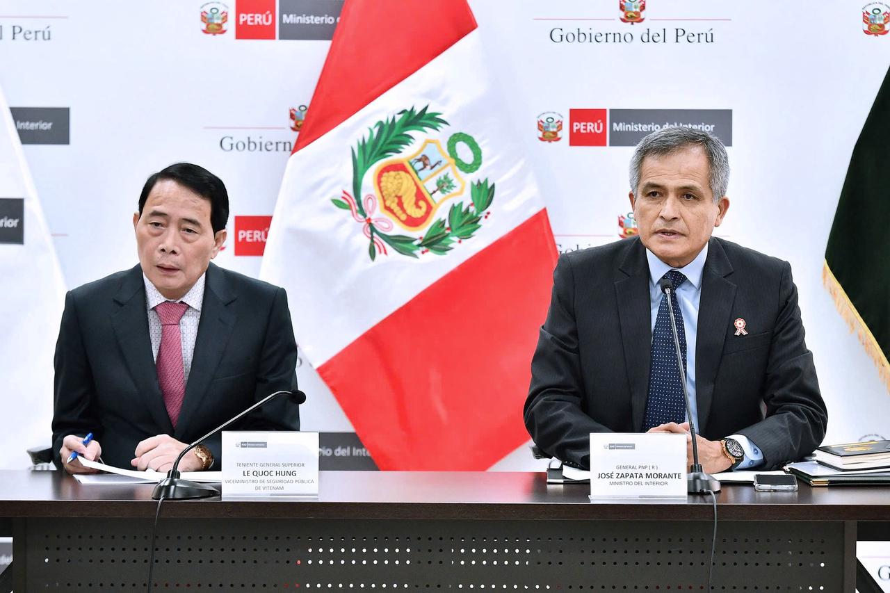 Tăng cường hợp tác phòng, chống tội phạm xuyên quốc gia Việt Nam – Peru 