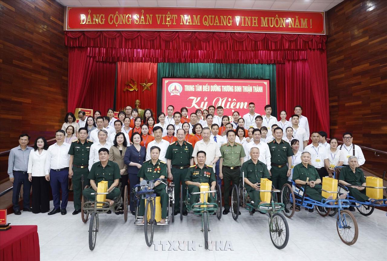 Tổng Bí thư, Chủ tịch nước Tô Lâm thăm, tặng quà thương binh, bệnh binh