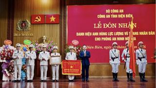 Phòng An ninh nội địa Công an Điện Biên đón nhận danh hiệu Anh hùng LLVTND