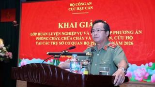 Bảo đảm tuyệt đối an toàn PCCC trụ sở cơ quan Bộ Công an