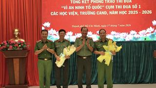 Cụm thi đua số 1 tổng kết phong trào thi đua “Vì an ninh Tổ quốc” năm học 2025 – 2026