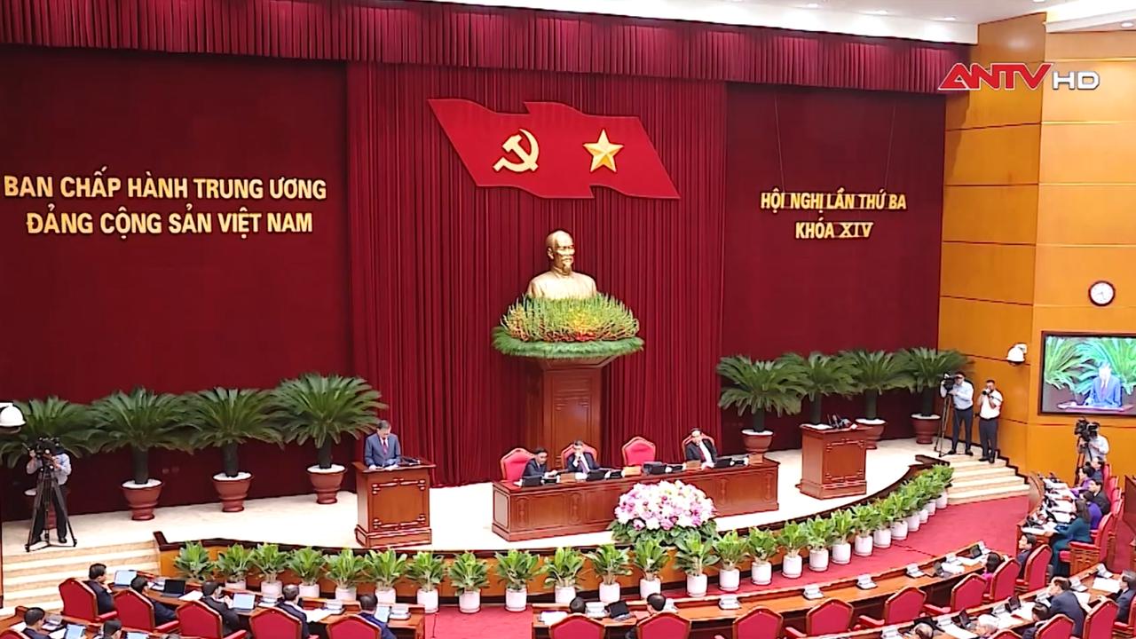 Thông cáo báo chí về ngày làm việc thứ nhất Hội nghị Trung ương 3 khóa XIV Thông cáo báo chí về ngày làm việc thứ nhất Hội nghị Trung ương 3 khóa XIV