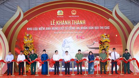Khánh thành Khu lưu niệm Anh hùng liệt sĩ Công an nhân dân Bùi Thị Cúc 