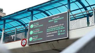 Tiện ích từ hệ thống bảng điện tử chỉ đường báo tắc tại Hà Nội