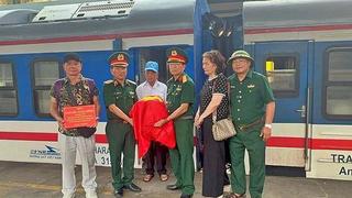 Miễn phí vé tàu cho thân nhân đưa liệt sĩ trở về quê hương