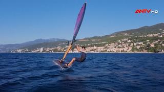 Săn gió sớm trên bờ biển Croatia