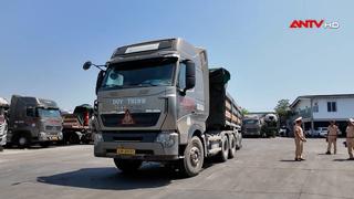 Xe chở vật liệu tiềm ẩn nguy cơ mất an toàn giao thông