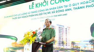 Khởi công xây dựng nhà ở cho lực lượng vũ trang CAND tại xã Đông Anh