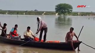 Sông Hằng vượt đỉnh lũ lịch sử, người dân Ấn Độ bị ảnh hưởng