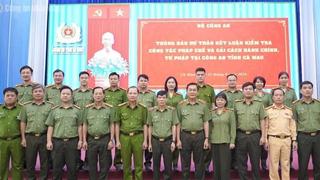Thông báo dự thảo kết luận kiểm tra công tác pháp chế, cải cách hành chính, tư pháp tại Công an tỉnh Cà Mau