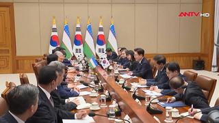 Tổng thống Hàn Quốc hội đàm với Tổng thống Uzbekistan tại Seoul