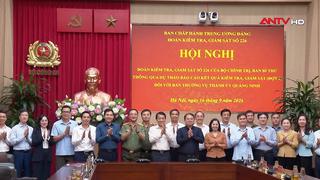 Đoàn kiểm tra, giám sát của Bộ Chính trị, Ban Bí thư làm việc với Ban Thường vụ Thành uỷ Quảng Ninh