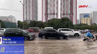Giữ an toàn giao thông trong mưa ngập