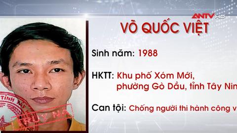 Truy nã đối tượng về tội chống người thi hành công vụ