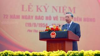 Phát biểu của Tổng Bí thư, Chủ tịch nước Tô Lâm tại Lễ kỷ niệm 72 năm Ngày Bác Hồ về thăm Đền Hùng