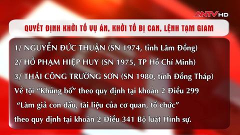 Khởi tố 3 đối tượng để điều tra về tội khủng bố 