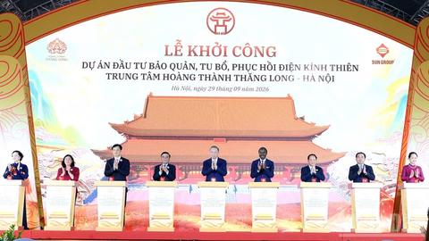 Tổng Bí thư, Chủ tịch nước Tô Lâm dự Lễ khởi công bảo quản, tu bổ, phục hồi Điện Kính Thiên