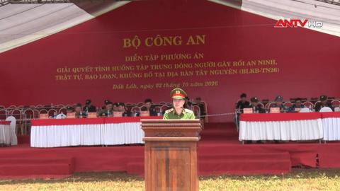 Tổng duyệt phương án diễn tập chống bạo loạn tại Tây Nguyên